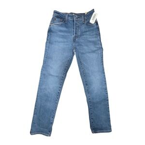 NWT Levi's Wedgie Straight Jeans Women's Size 26 Medium Wash Button Fly